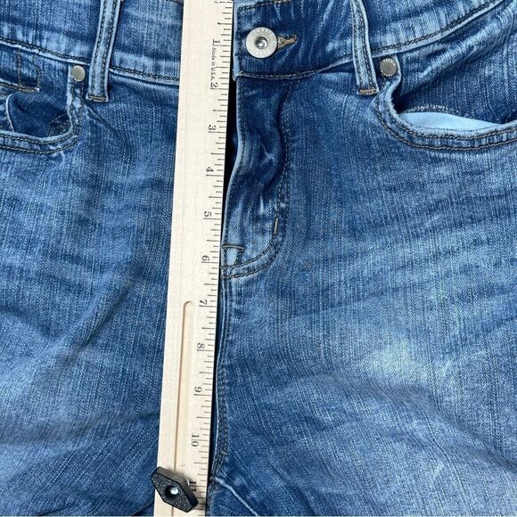 Torrid Womens Bombshell Skinny Jeans Size 18 SHORT Blue‎ Raw Hem Medium Wash - Picture 7 of 11